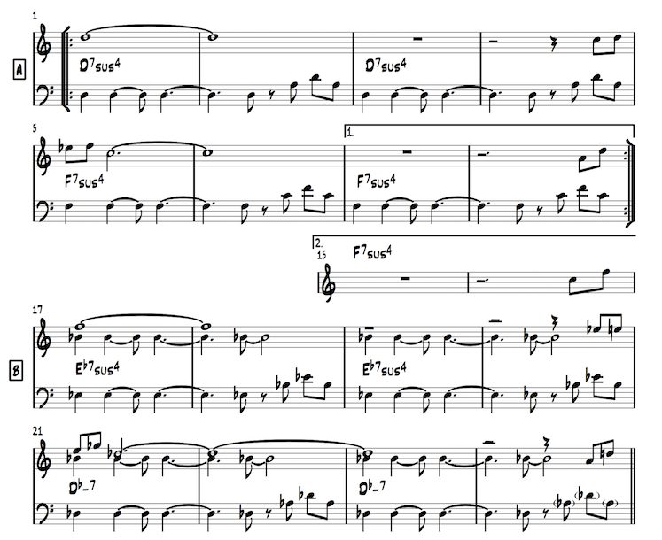 Maiden Voyage Lead Sheet (sample)
